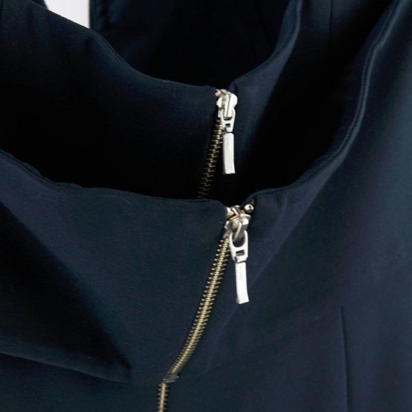 N Nicholas Navy Ponti Shoulder Band V Dress - Picture 5 of 9